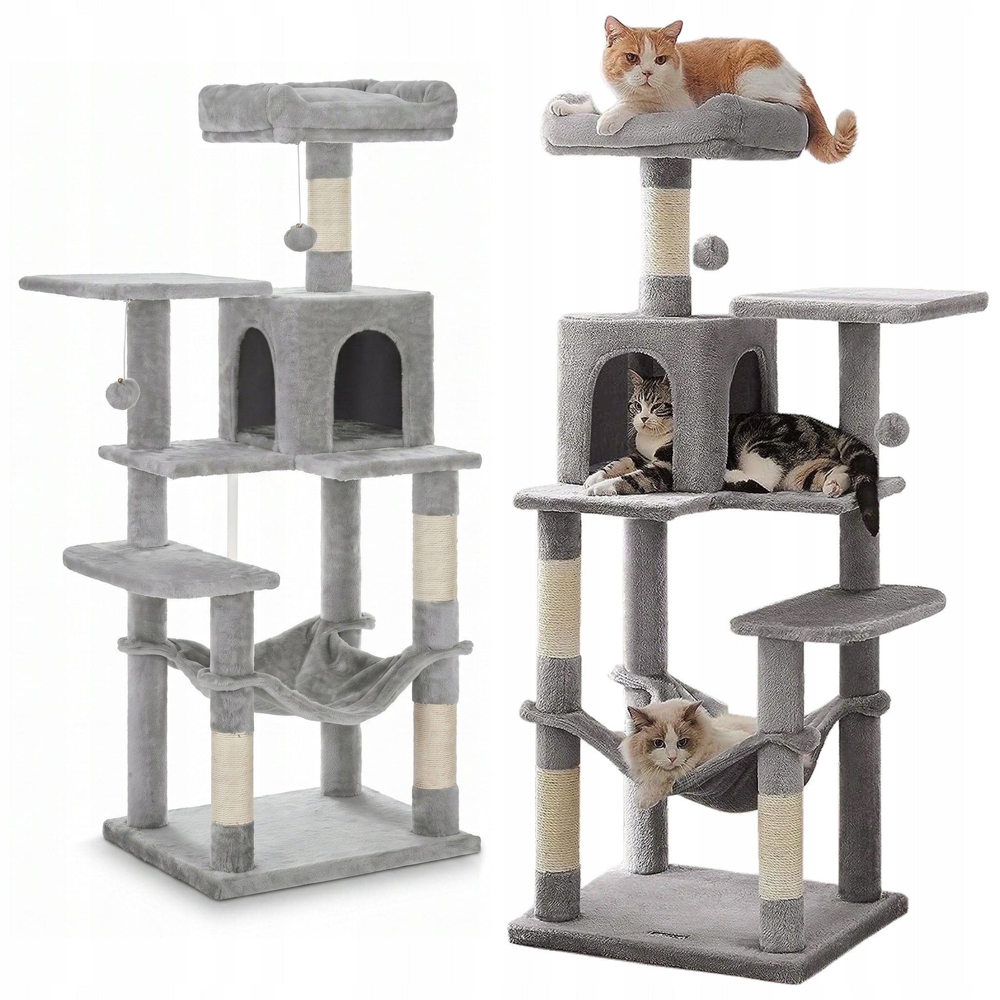 CAT SCRATCHER LARGE XL 6 LEVELS HIGH BED POST HOUSE 143cm