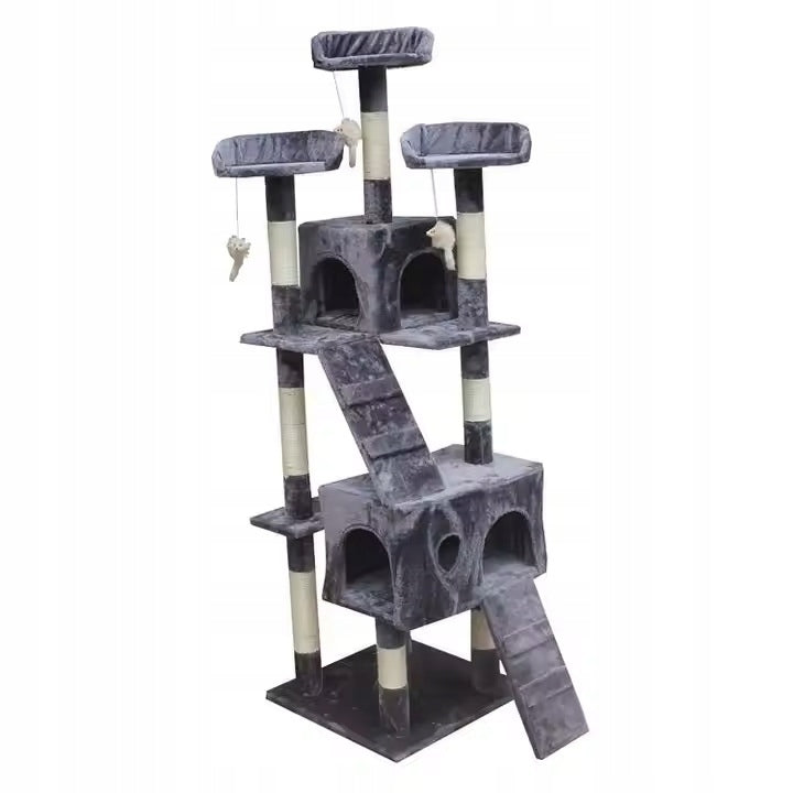 CAT SCRATCHER TOWER BED COTTAGE 8 LEVELS HIGH 170 CM + TOY Manufacturer code 11103