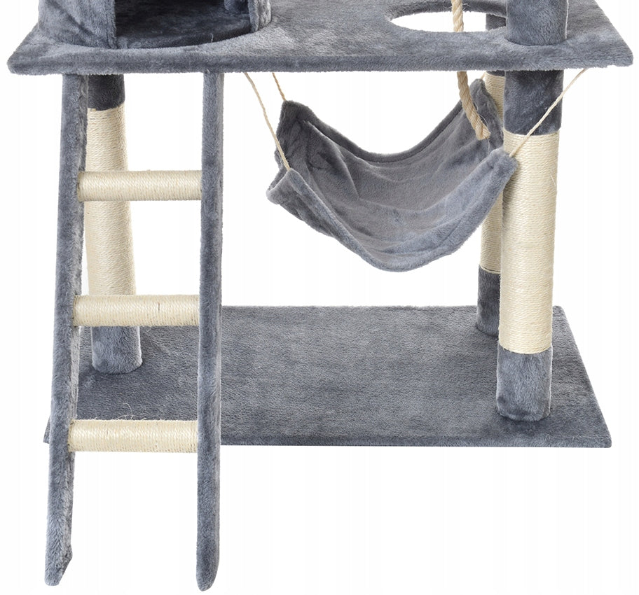 CAT SCRATCHER TOWER BED COTTAGE WITH HAMMOCK Number of levels 4