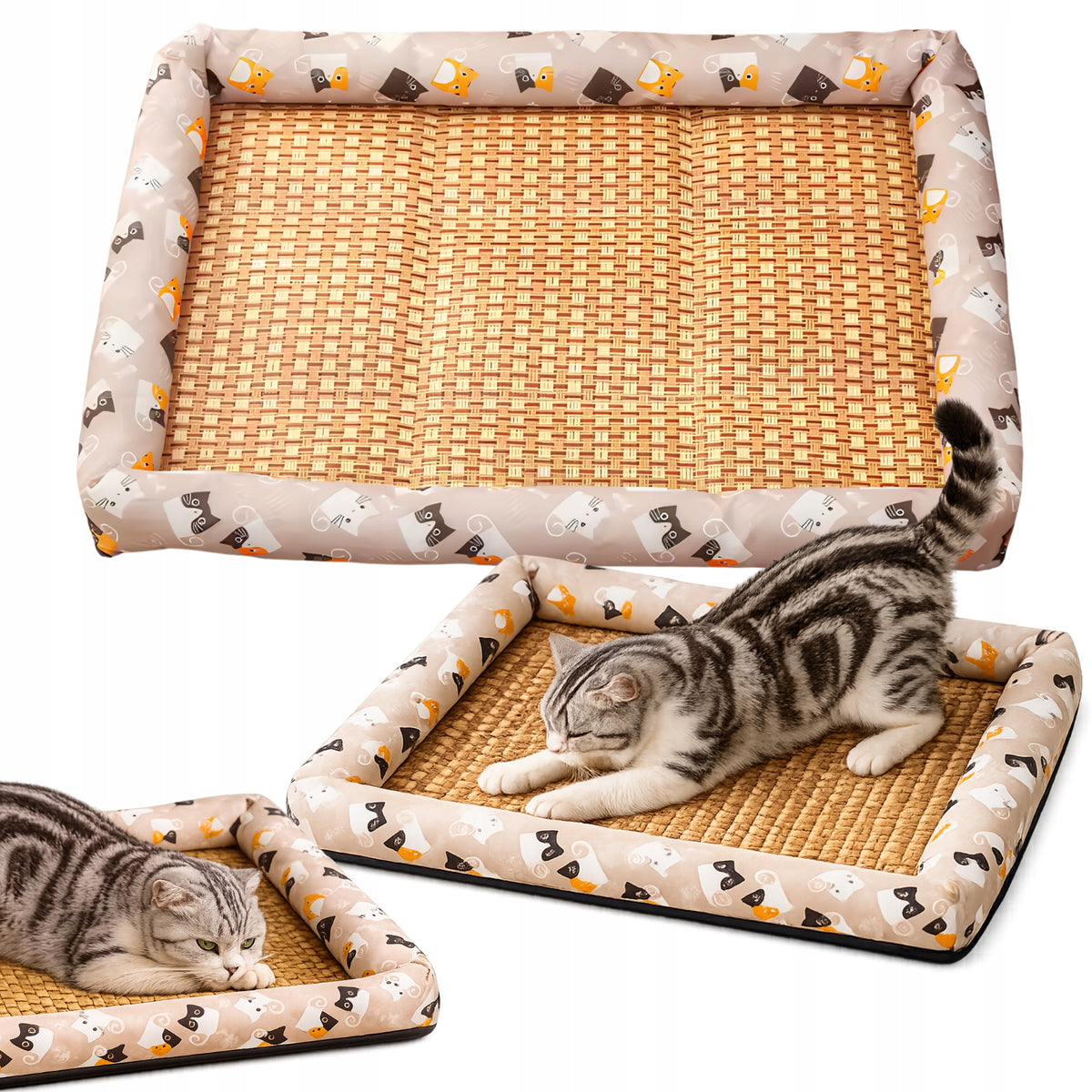 CAT SCRATCHING MAT BED 50x40 cm FOR HOT WEATHER