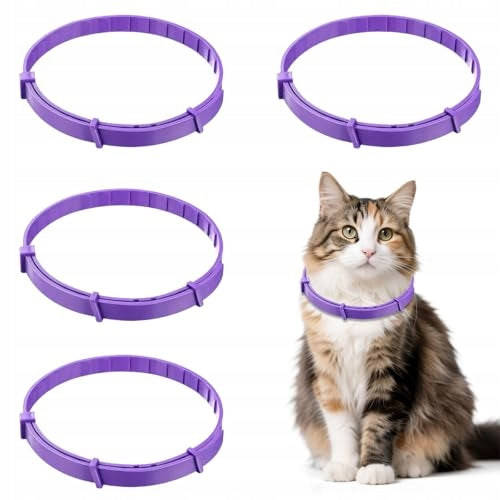 CAT SEDATIVE COLLAR ANTI-STRESS PHEROMONES TPE 4 PCS FOR HOME Brand no brand