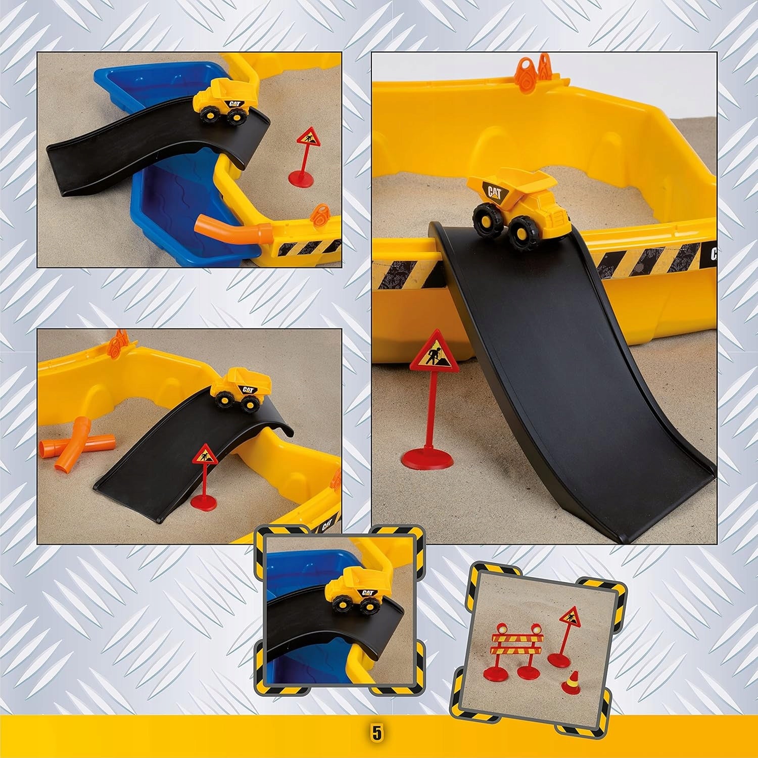 CAT Sandbox Construction Site Excavator Set Bulldozer Water 2in1 Cars Dump Truck Brand no brand