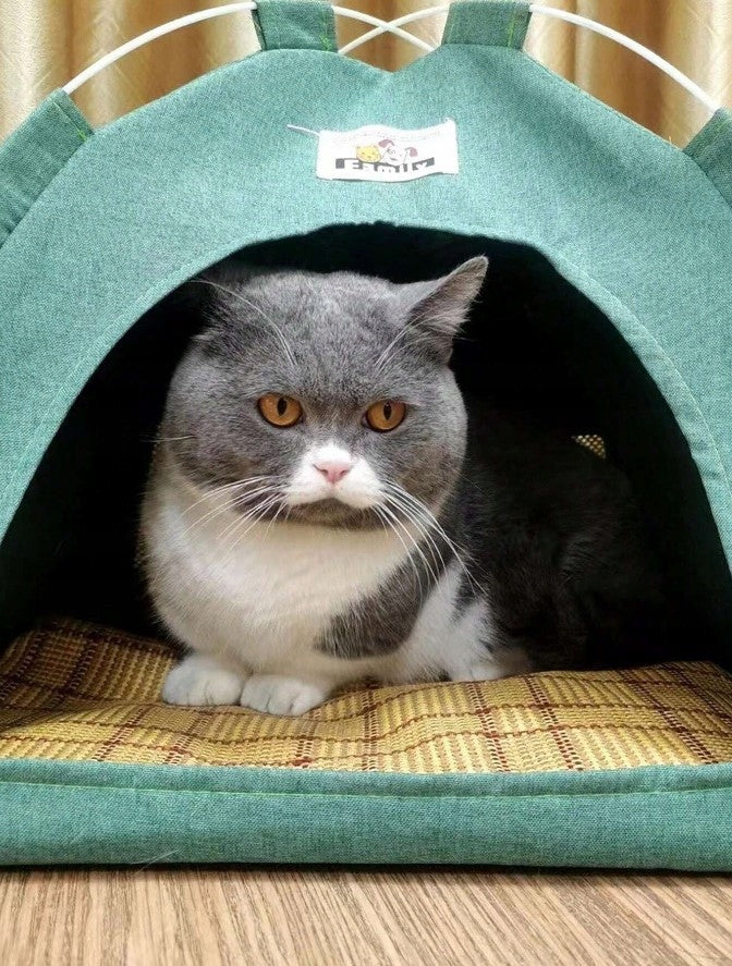 CAT TENT TIPI BED COTTAGE GREY Product width 42 cm
