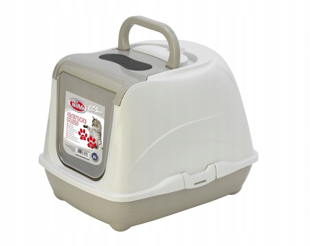 CAT TOILET WITH CARBON FILTER GREY EURONOVA