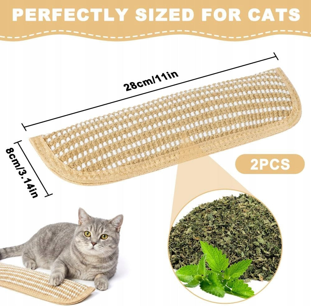 CAT TOY 2PCS 28X8CM CATNIP PILLOW SISAL FUN Brand Natural