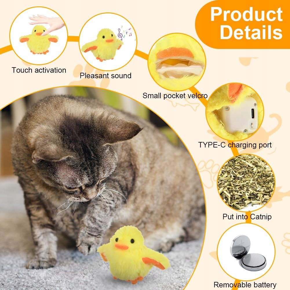 CAT TOY 3 PIECES INTERACTIVE ELECTRIC FOR PETS Manufacturer code ZABAWKA DLA KOTA ELEKTRYCZNA INTERAKTYWN