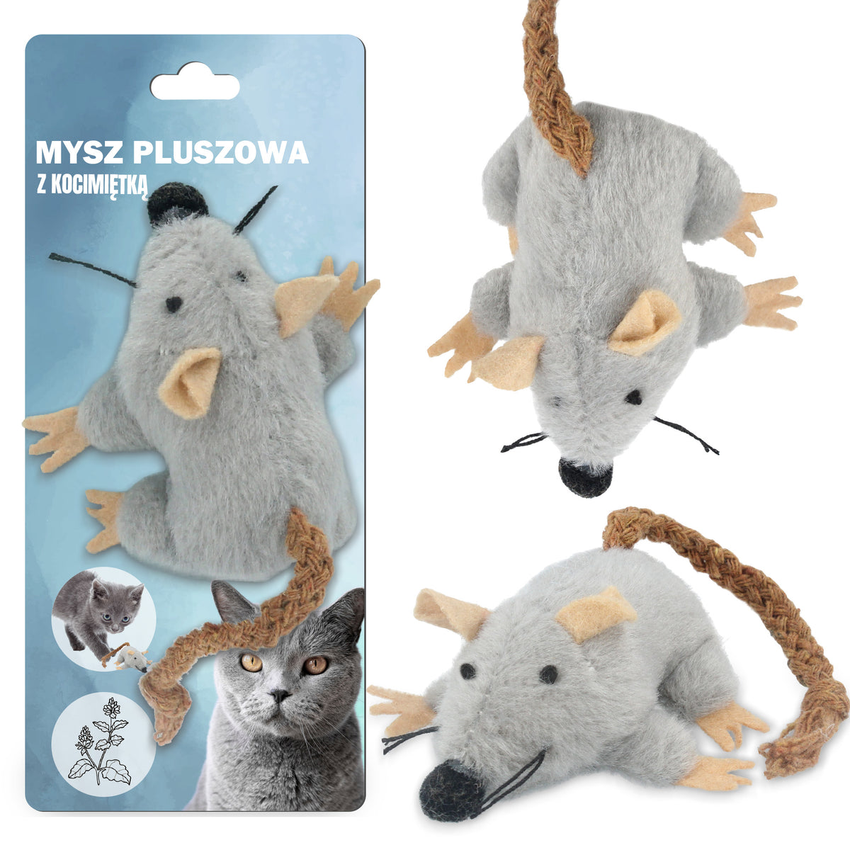 CAT TOY 7cm MOUSE PLUSH Mouse plush toy Cats CATS RH