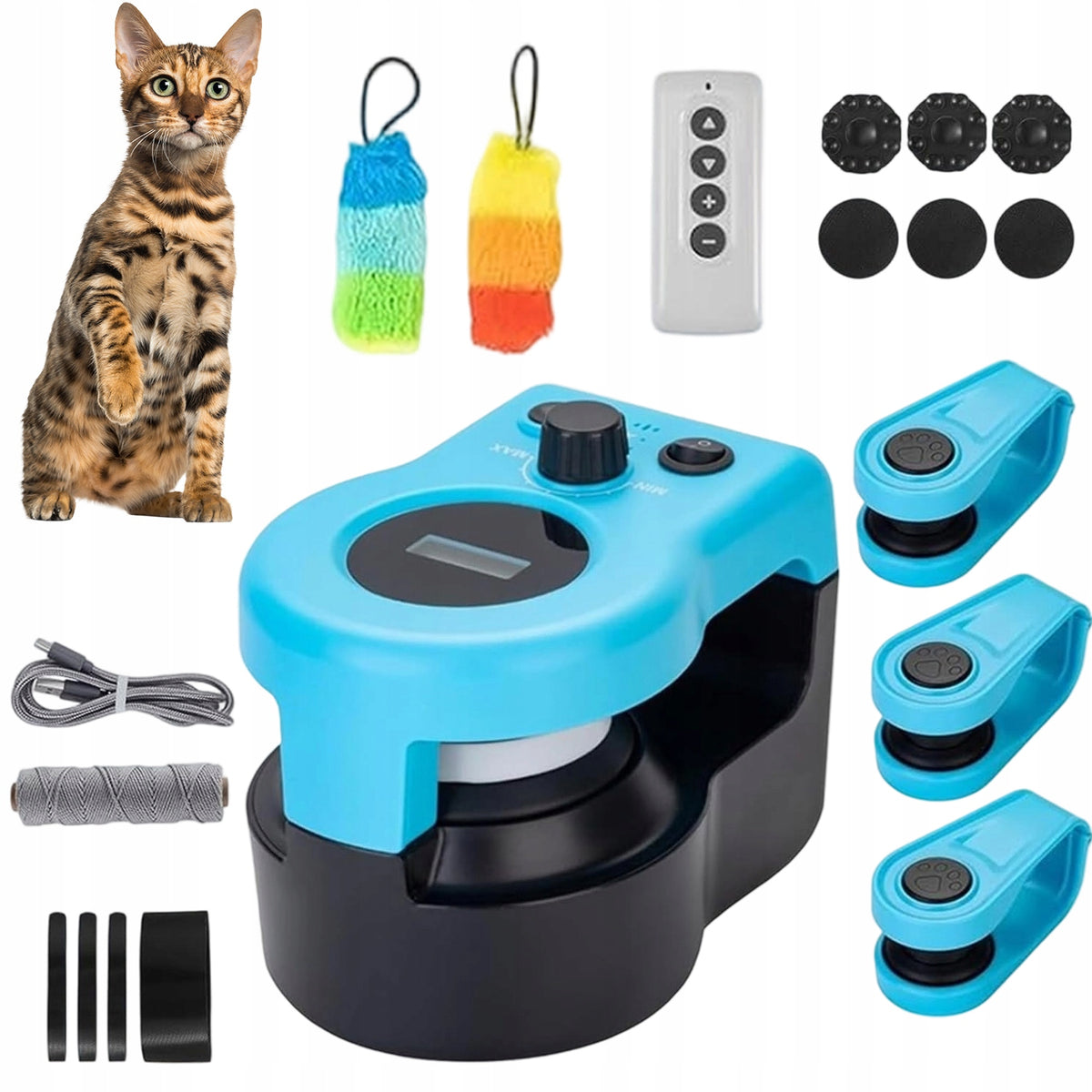 CAT TOY AUTOMATIC REMOTE CONTROLLED TREADMILL WITH MOUSE SIMULATION
