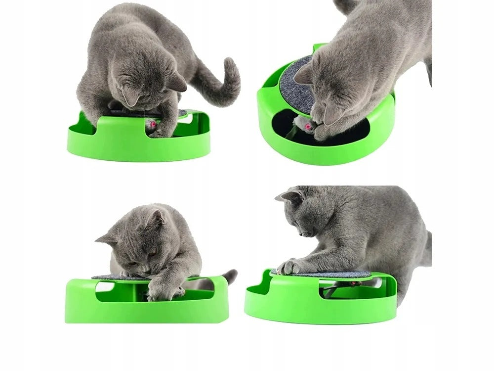 CAT TOY CATCHING MOUSE SCRATCHING POST INTELLIGENT INTERACTIVE PLAY Packaging status original