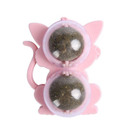 CAT TOY DOUBLE CATNIP ROTATING IN LICKING BALL Manufacturer code PK1
