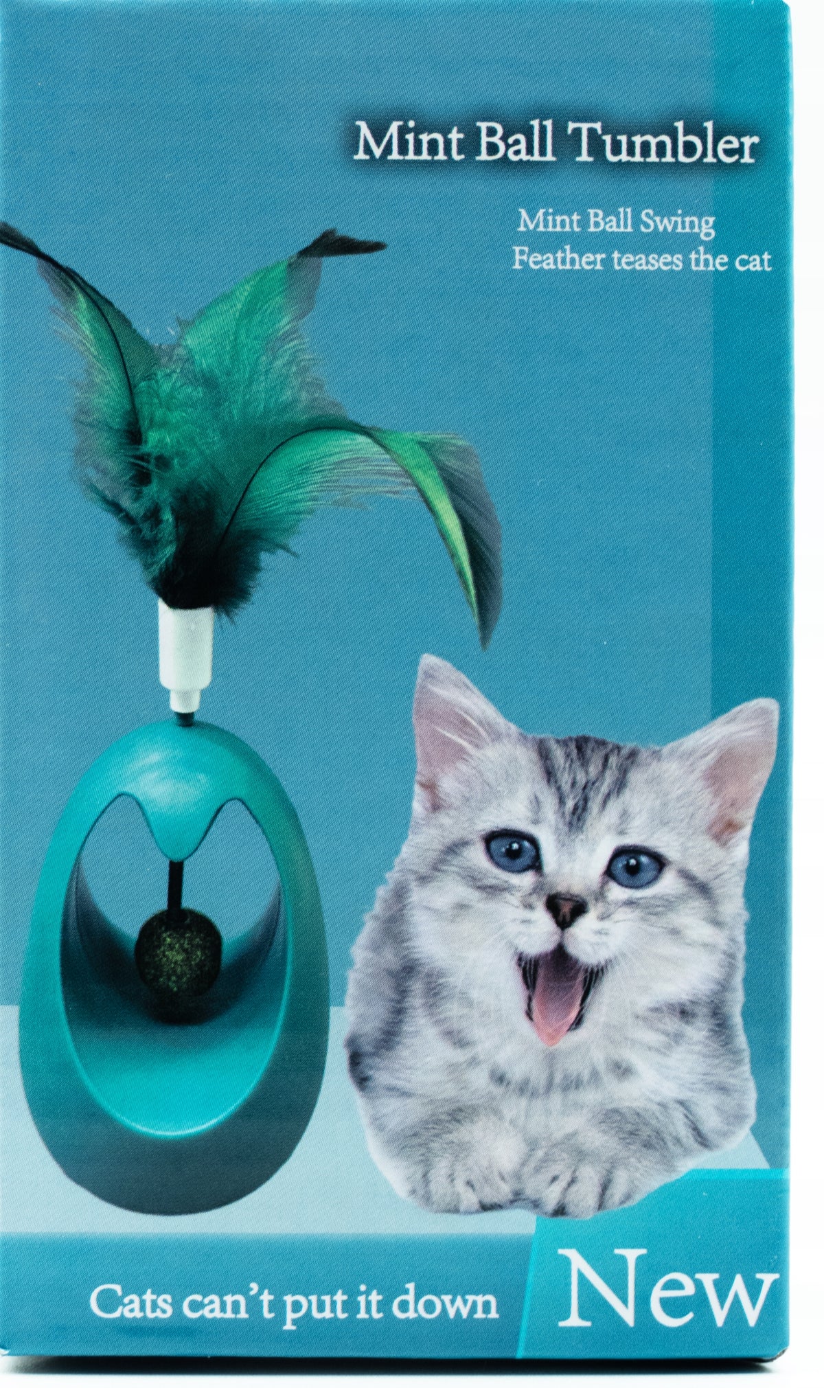 CAT TOY INTERACTIVE CATNIP WITH FEATHER, PINK Brand no brand