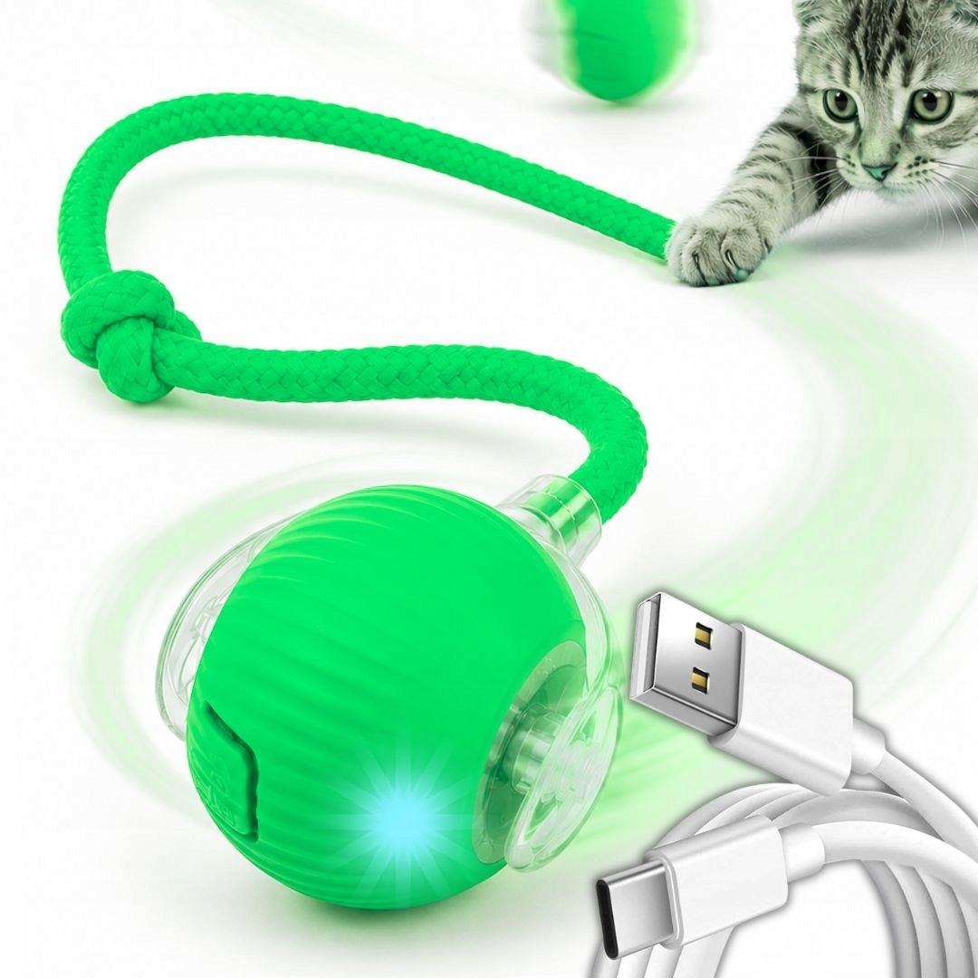 CAT TOY INTERACTIVE LED ESCAPING BALL FOR INDEPENDENT PLAY