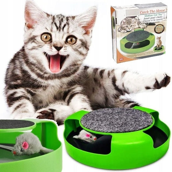 CAT TOY INTERACTIVE PRACTICAL SCRATCHING WHEEL WITH MOUSE