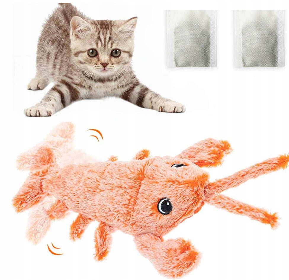 CAT TOY INTERACTIVE WITH CATNIP LOBSTER FOR INDEPENDENT PLAY