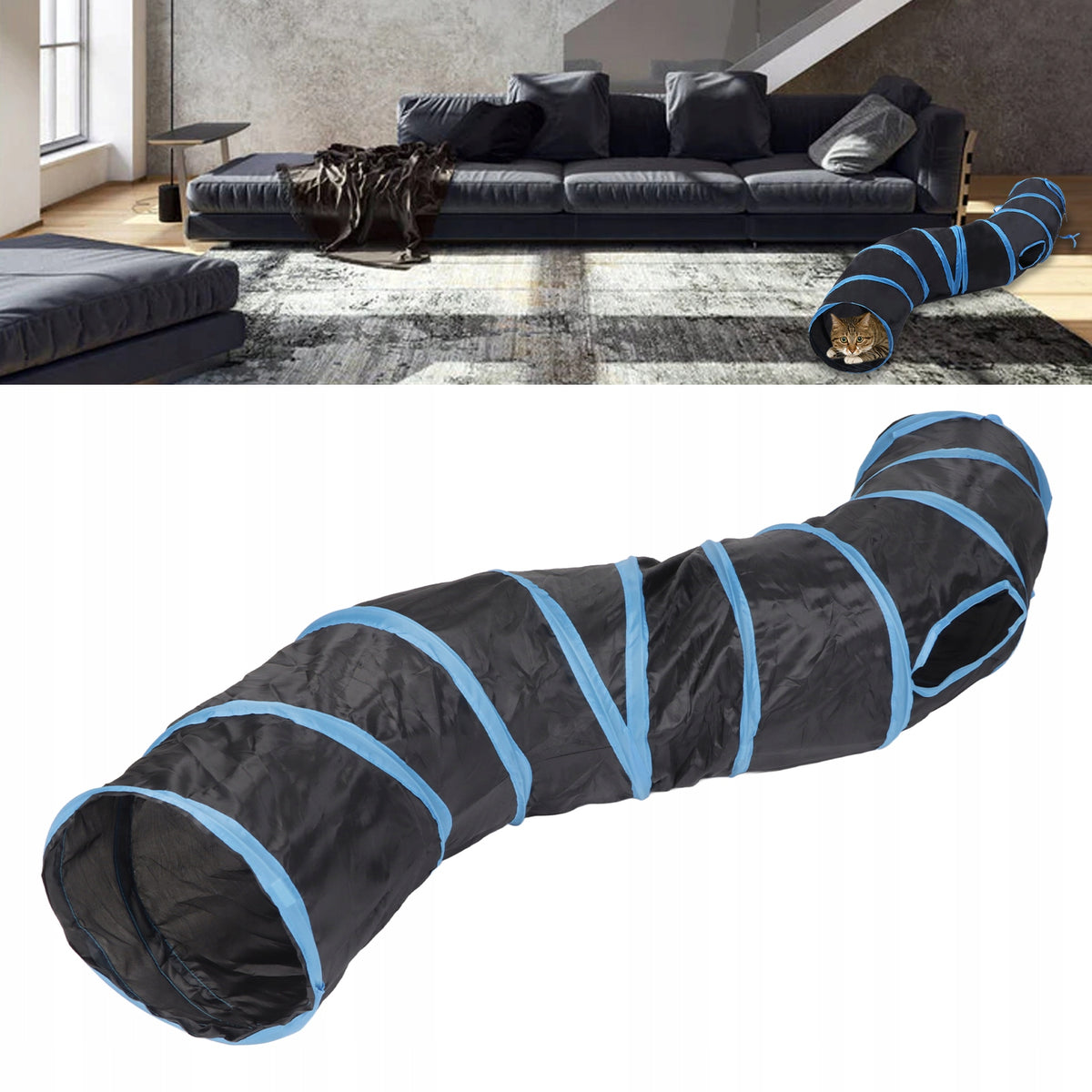 CAT TOY PLAY TUNNEL FOLDING TUNNEL CAT TUNNEL S 121CM Manufacturer code 2111220006011