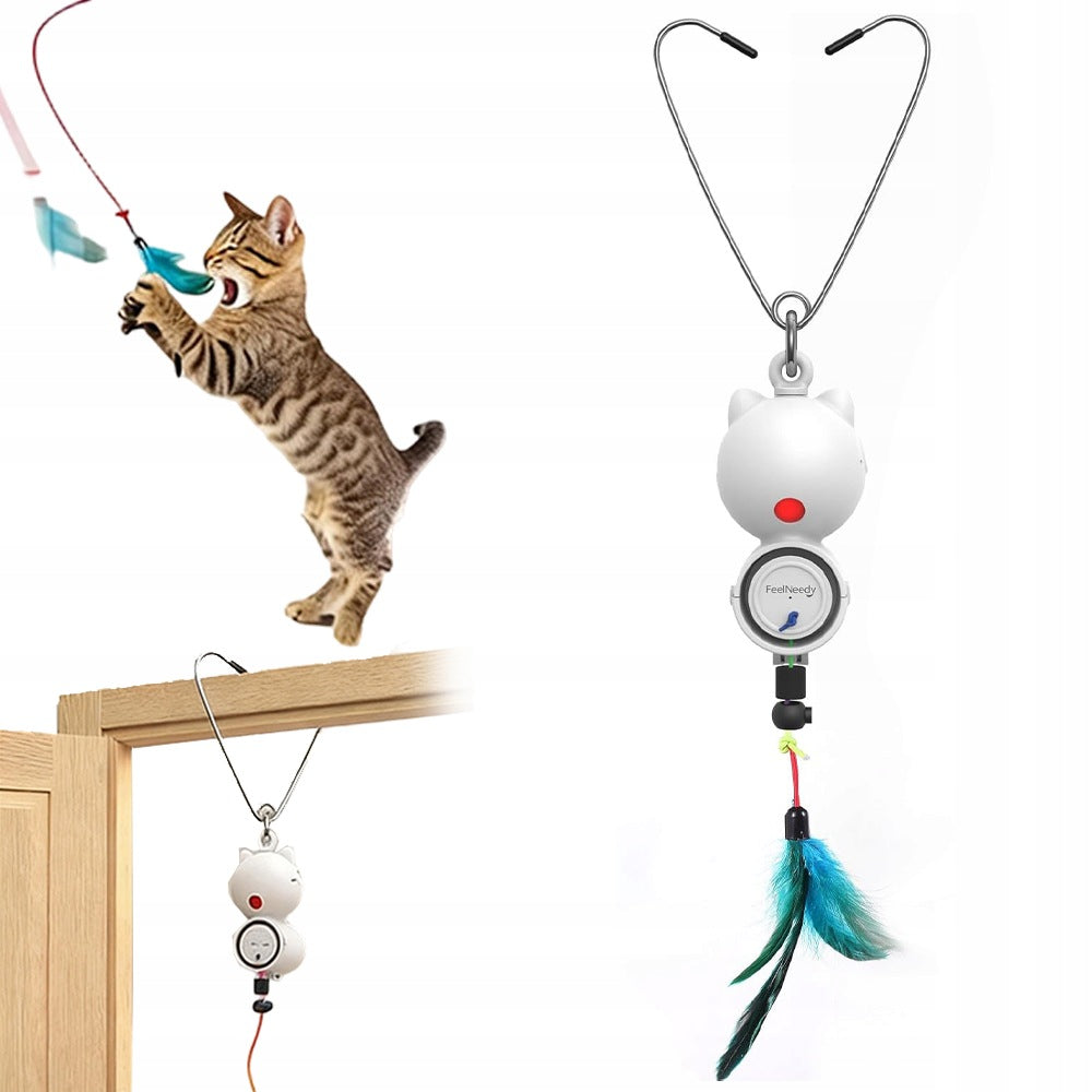 CAT TOY RETRACTABLE WAND+LASER INDICATOR 2MODE