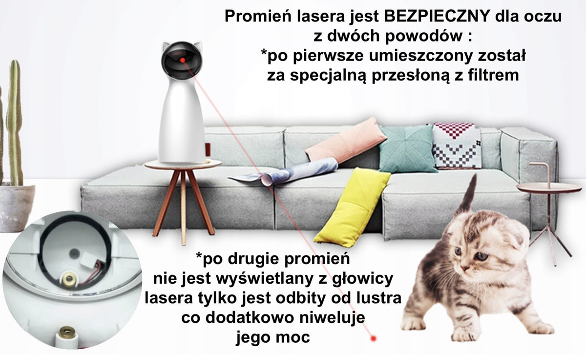 CAT TOY ROBOT LASER INTERACTIVE LASER CAT Manufacturer code P01