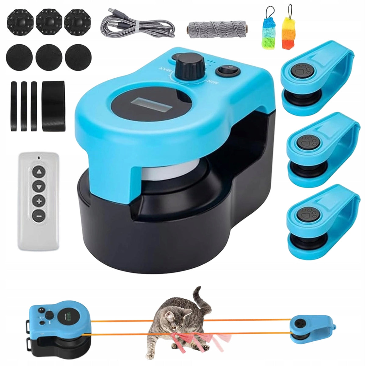 CAT TOY WITH MOUSE SOUND REMOTE CONTROL MOVING INTERACTIVE TOY