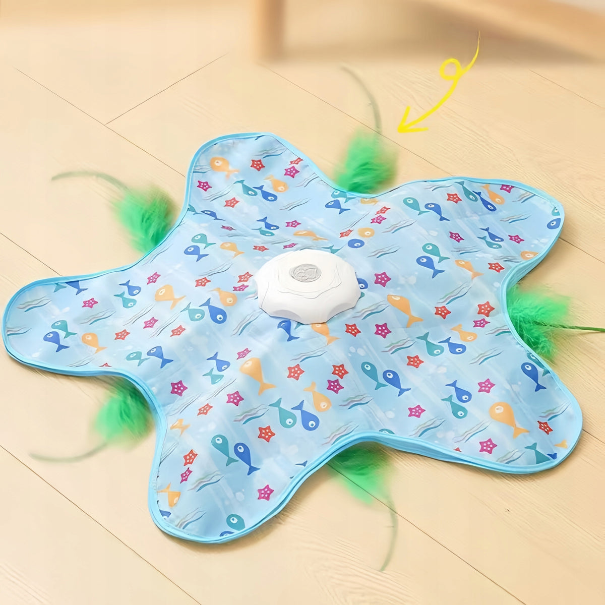 CAT TOYS INTERACTIVE AUTOMATIC MAT LONG WORKING TIME+2PCS FISHING ROD Packaging status original