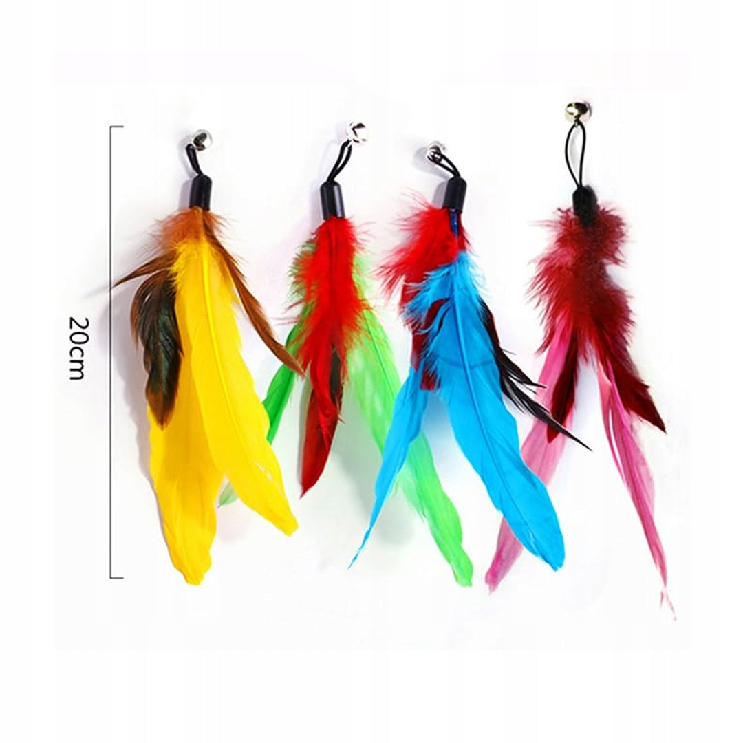 CAT TOYS TOY SET FISHING ROD FEATHERS INTERACTIVE BELLS 12 EL Packaging status original