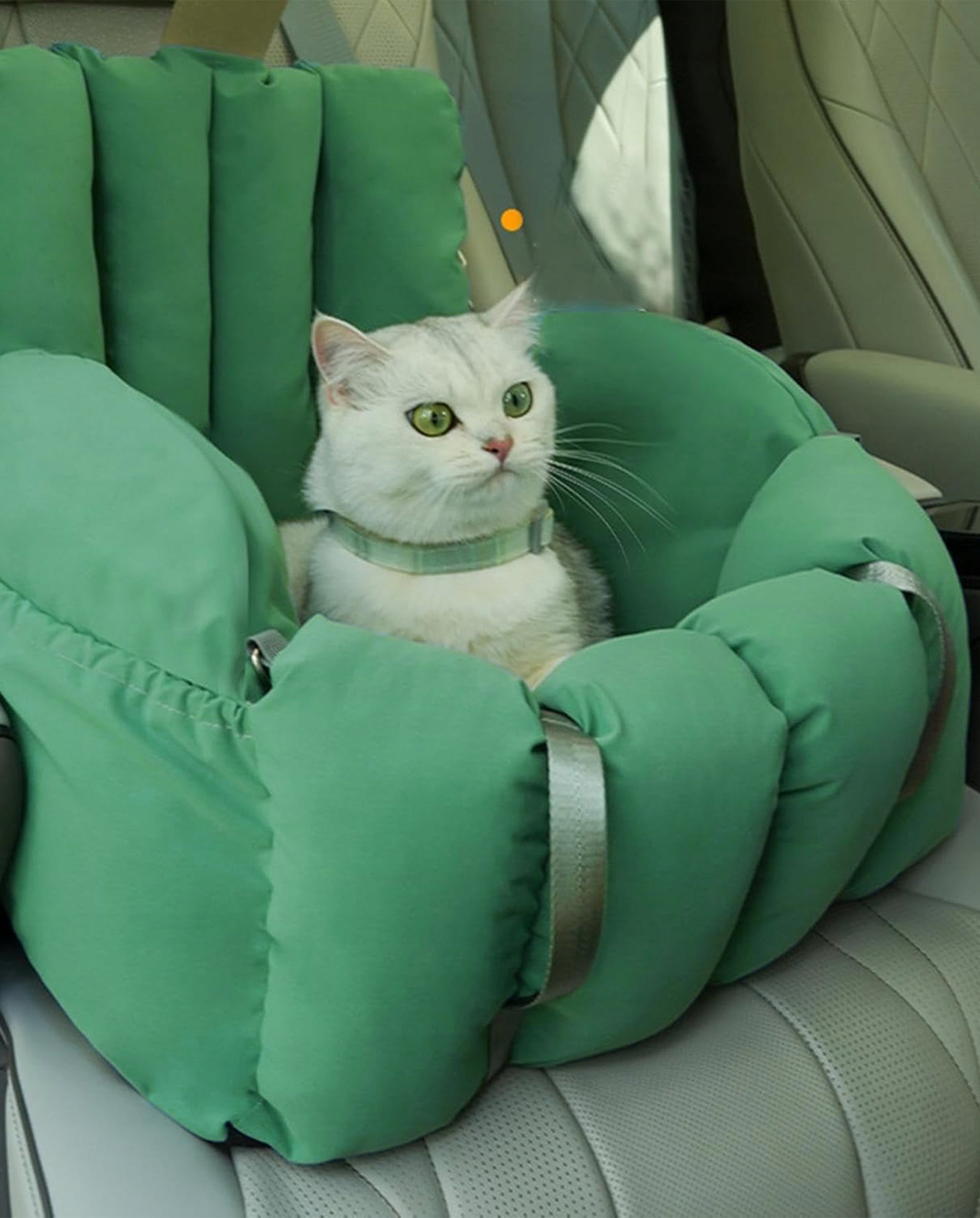 CAT TRANSPORTER Car Seat Dog Bed with Clasp Fazoo Size M