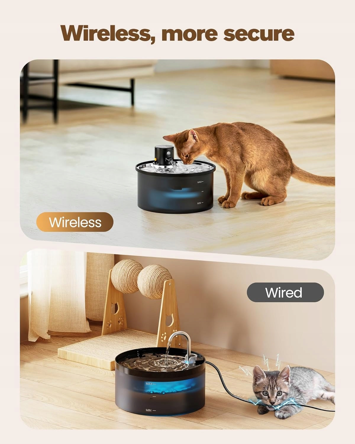 CAT WATER FOUNTAIN 3,2L WIRELESS MOTION SENSOR Packaging status original