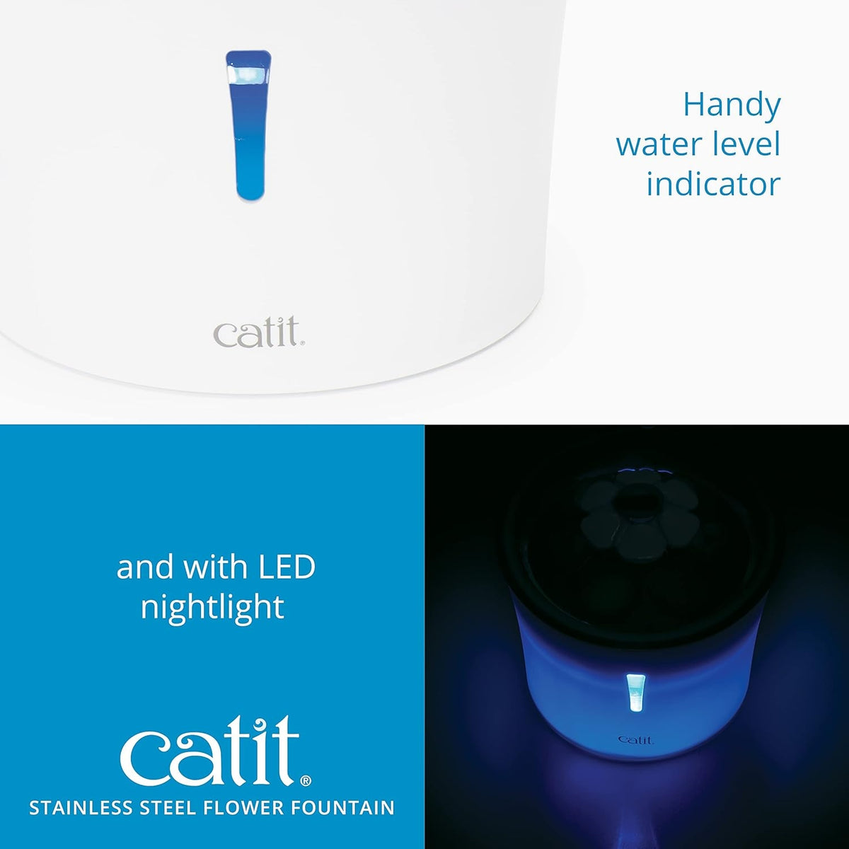 CAT WATER FOUNTAIN 3L STAINLESS STEEL LED Packaging status original