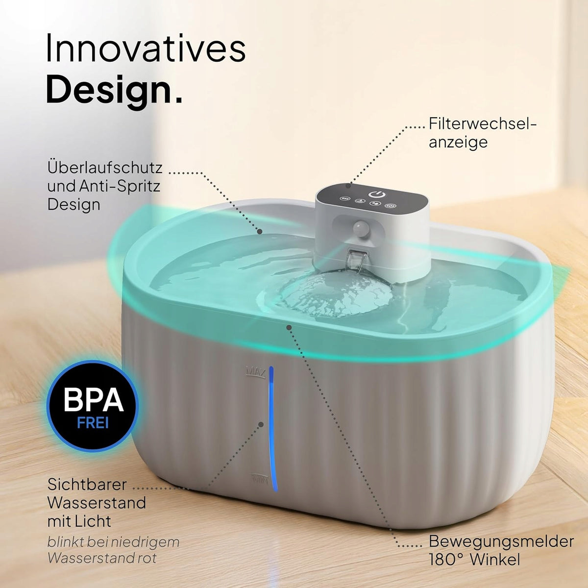CAT WATER FOUNTAIN 3L WIRELESS MOTION SENSOR Packaging status original