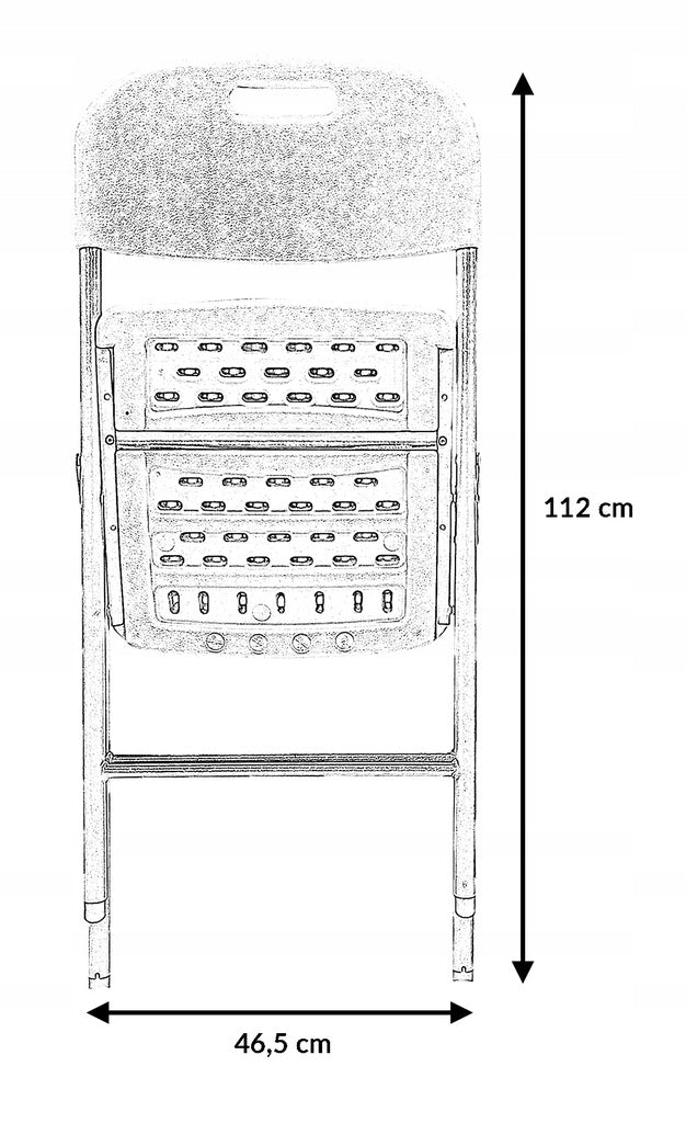 CATERING SET BANQUET GARDEN TABLE 180X70 + 6X PARTY CHAIR WHITE Main material metal