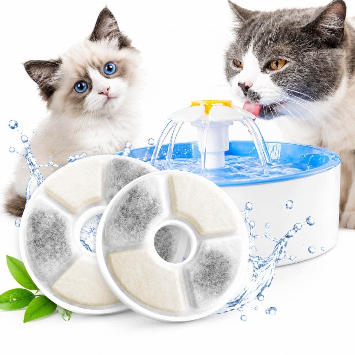 CATIT FLOWER FILTER FOR FOUNTAIN DRINKER ACTIVATED CARBON FILTERS 6 PCS.