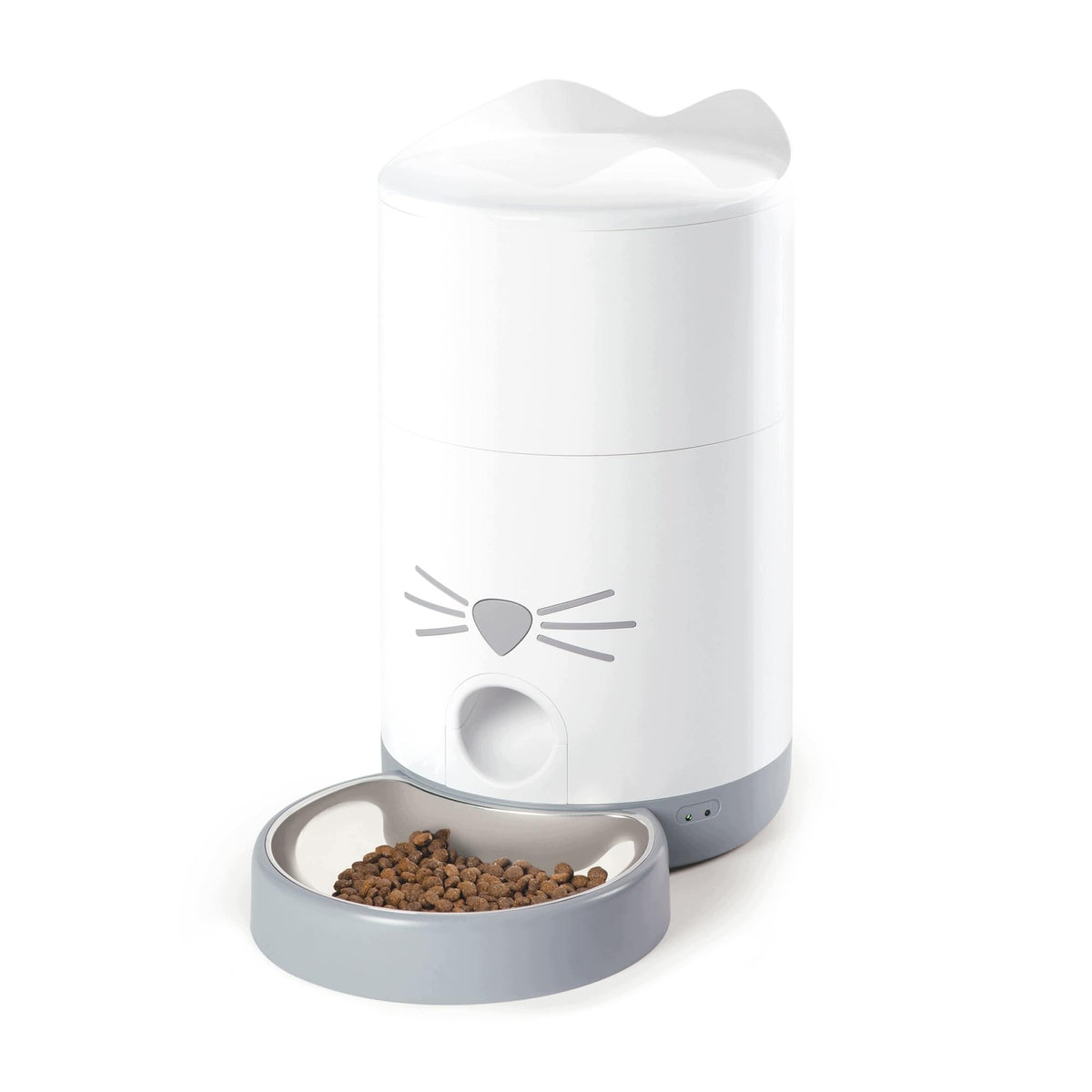 CATIT PIXI SMART CAT FOOD DISPENSER WHITE/GREY 1 2 KG