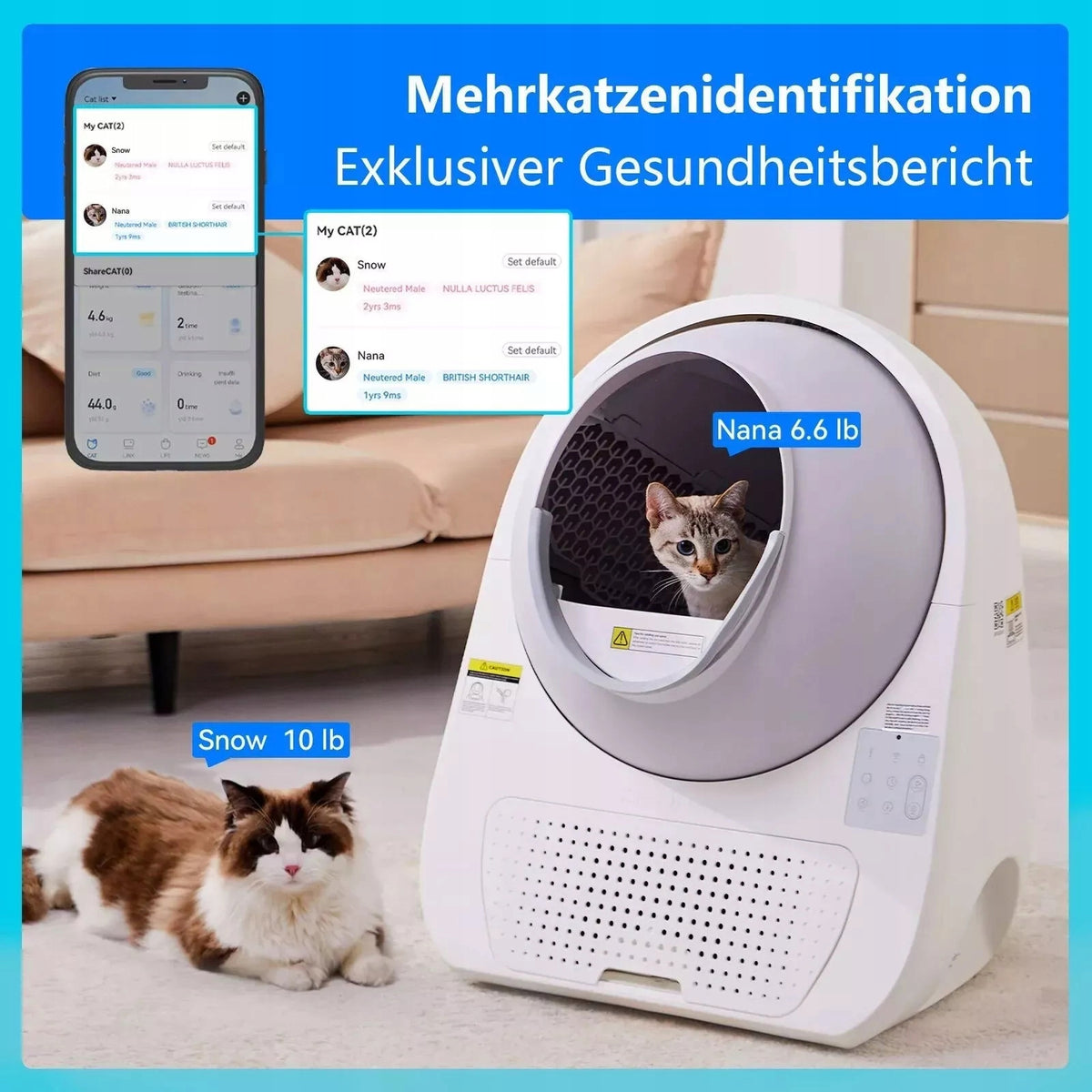 CATLINK Pro-X Smart WiFi Automatic Self Cleaning Cat Litter Box 13L Packaging status original