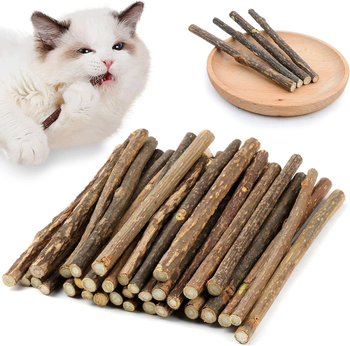 CATNIP STICKS FOR CATS 32 PIECES FOR CHEWING AND DENTAL CARE