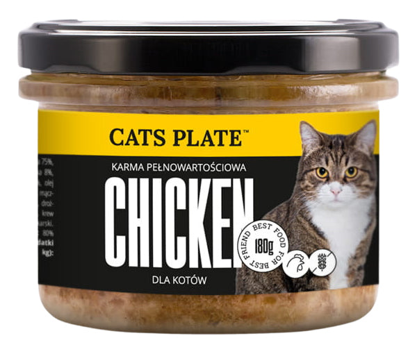 CATS PLATE MONO CHICKEN - Chicken 180g