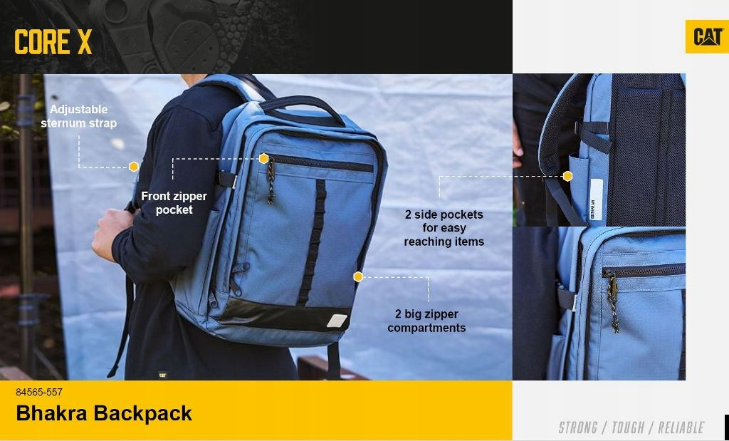 CATerpillar CAT Bhakra Core X 84565-01 black classic backpack 22L. Packaging status original