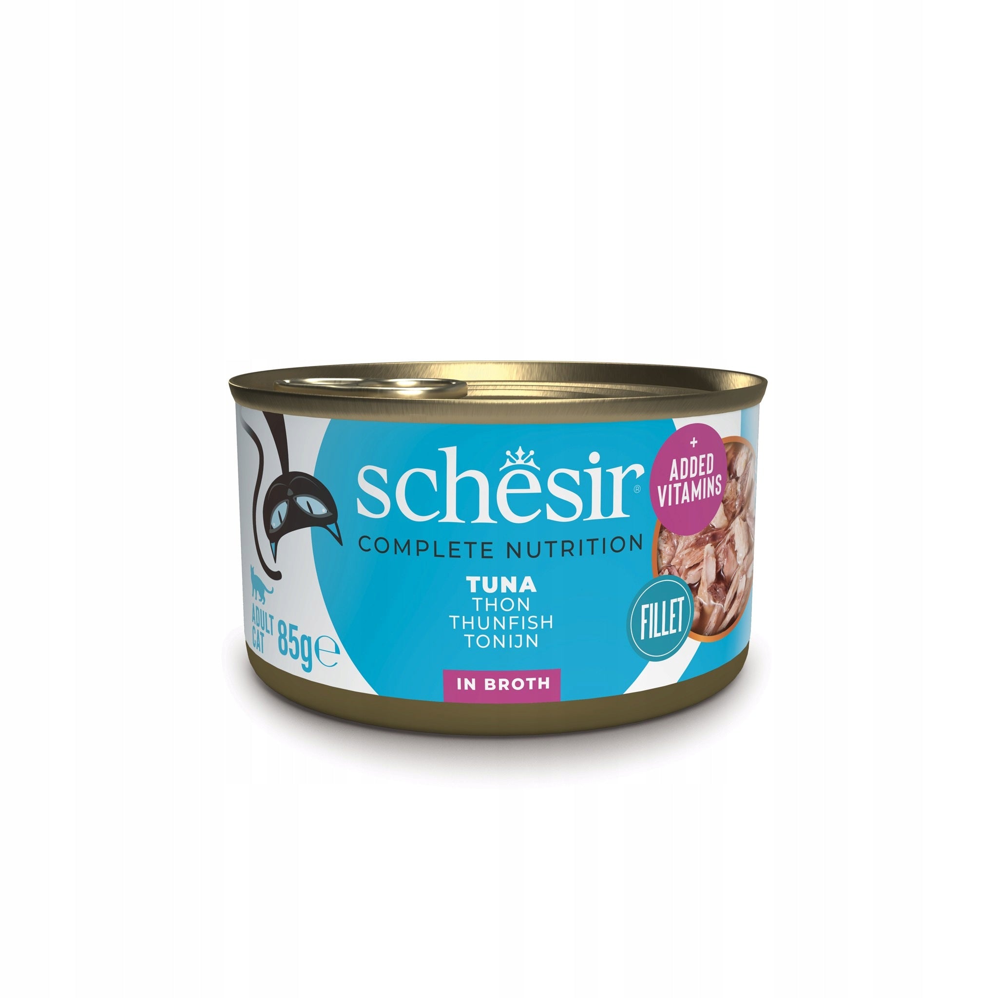 CB Schesir wet cat food tuna in broth 85 g can