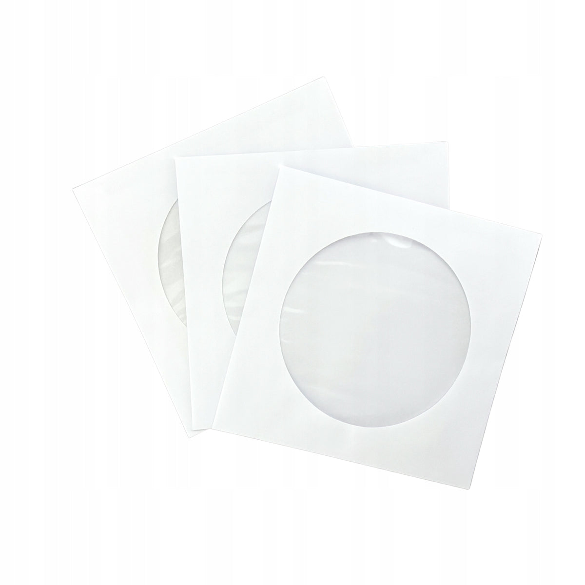CD / DVD envelopes with window 126x126mm white - 100 pcs.