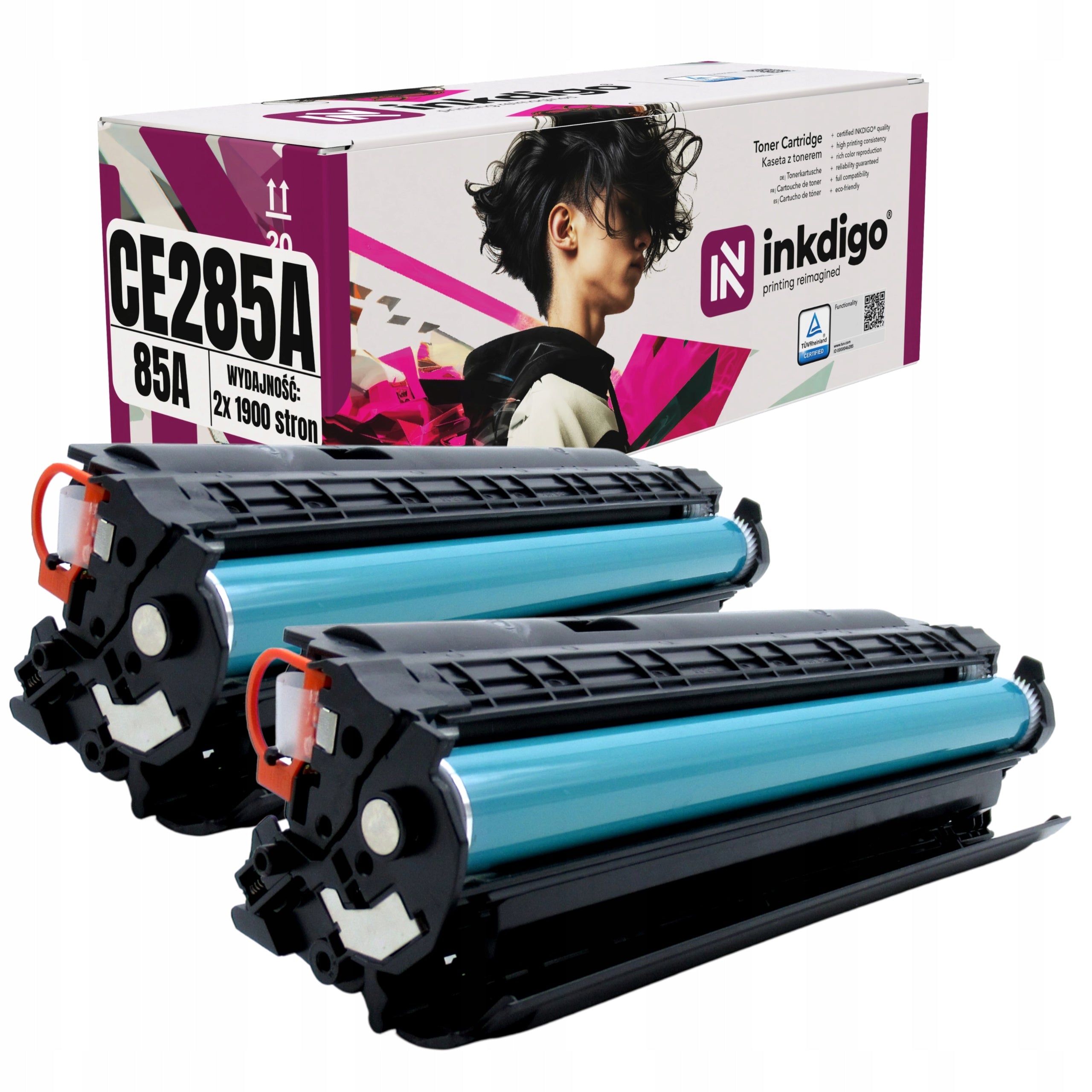 CE 285A - 2x NEW TONER FOR HP Laser Jet PRO p1102 p1102w M1136MFP PRINTER