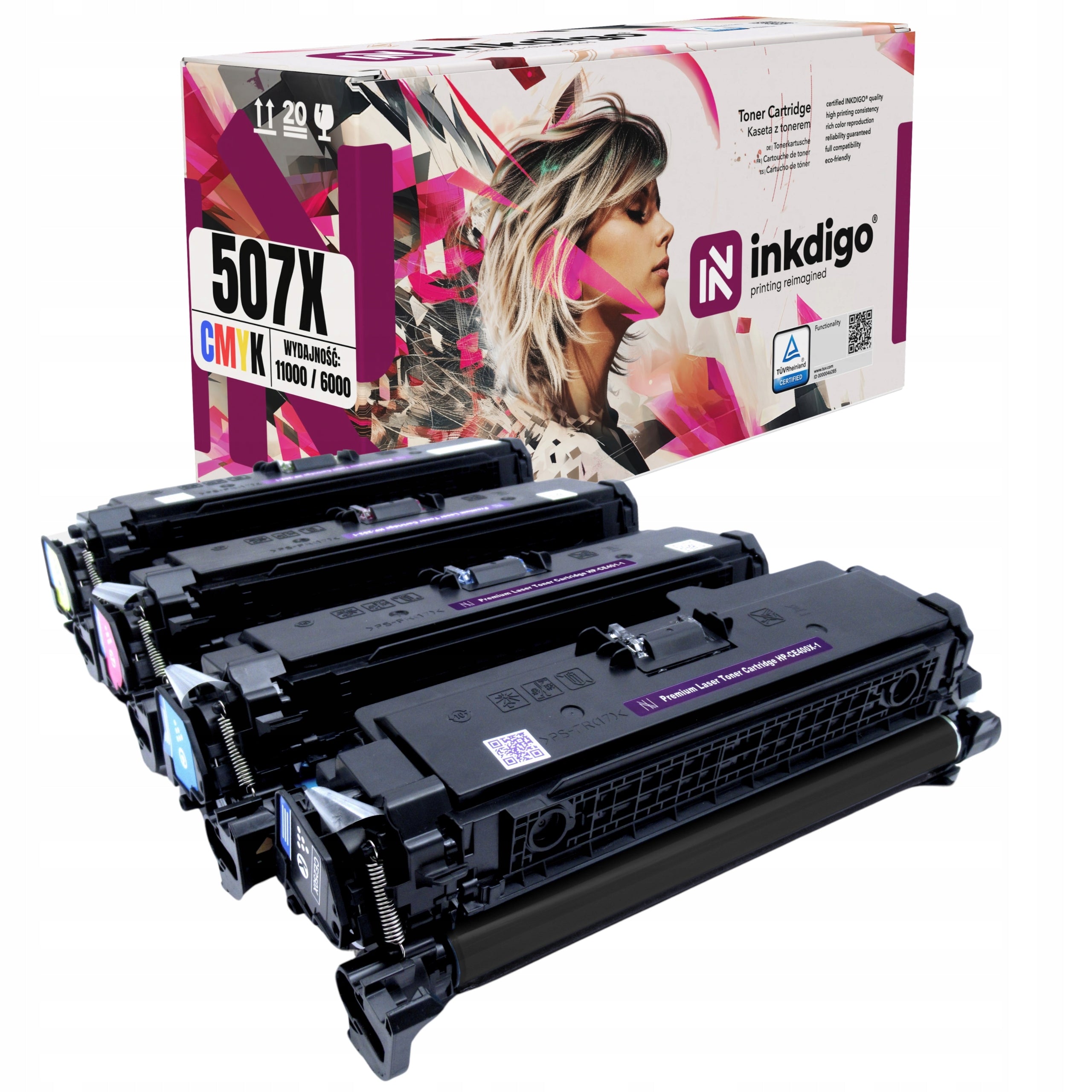 CE400X XL - 4x TONER CARTRIDGE for HP 401A 402A 403A M570 M575 M551