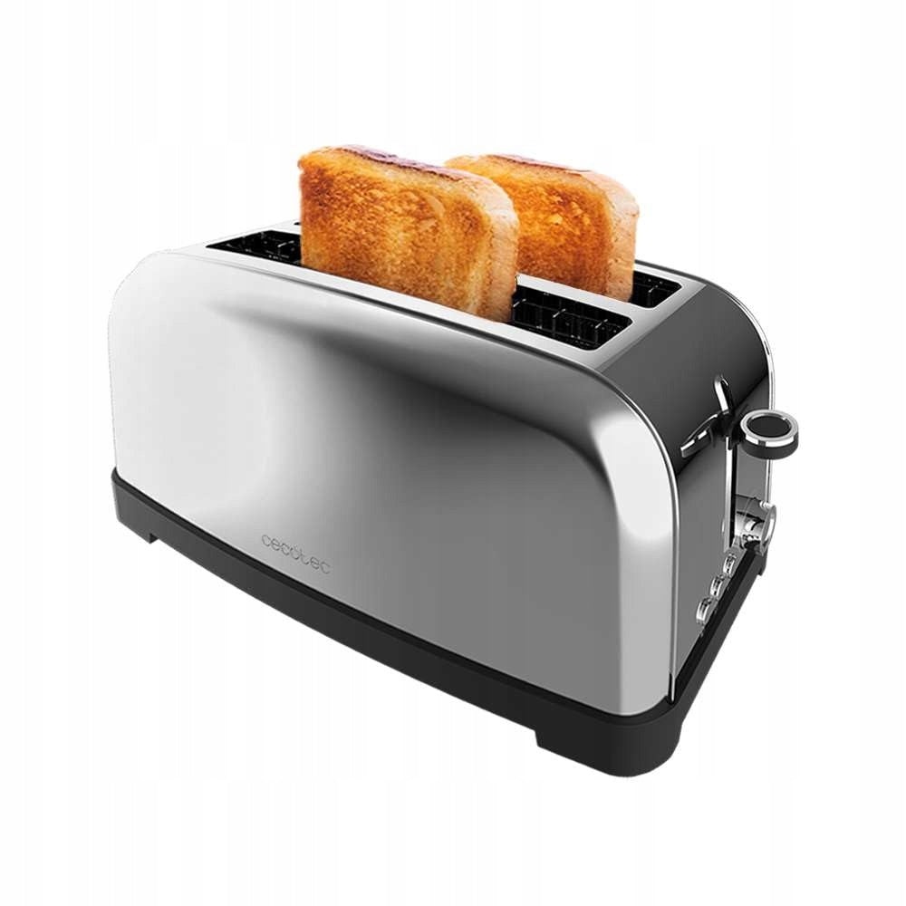 CECOTEC Vertical Toaster 1500W 4 Slices Wide Slot Stainless Steel