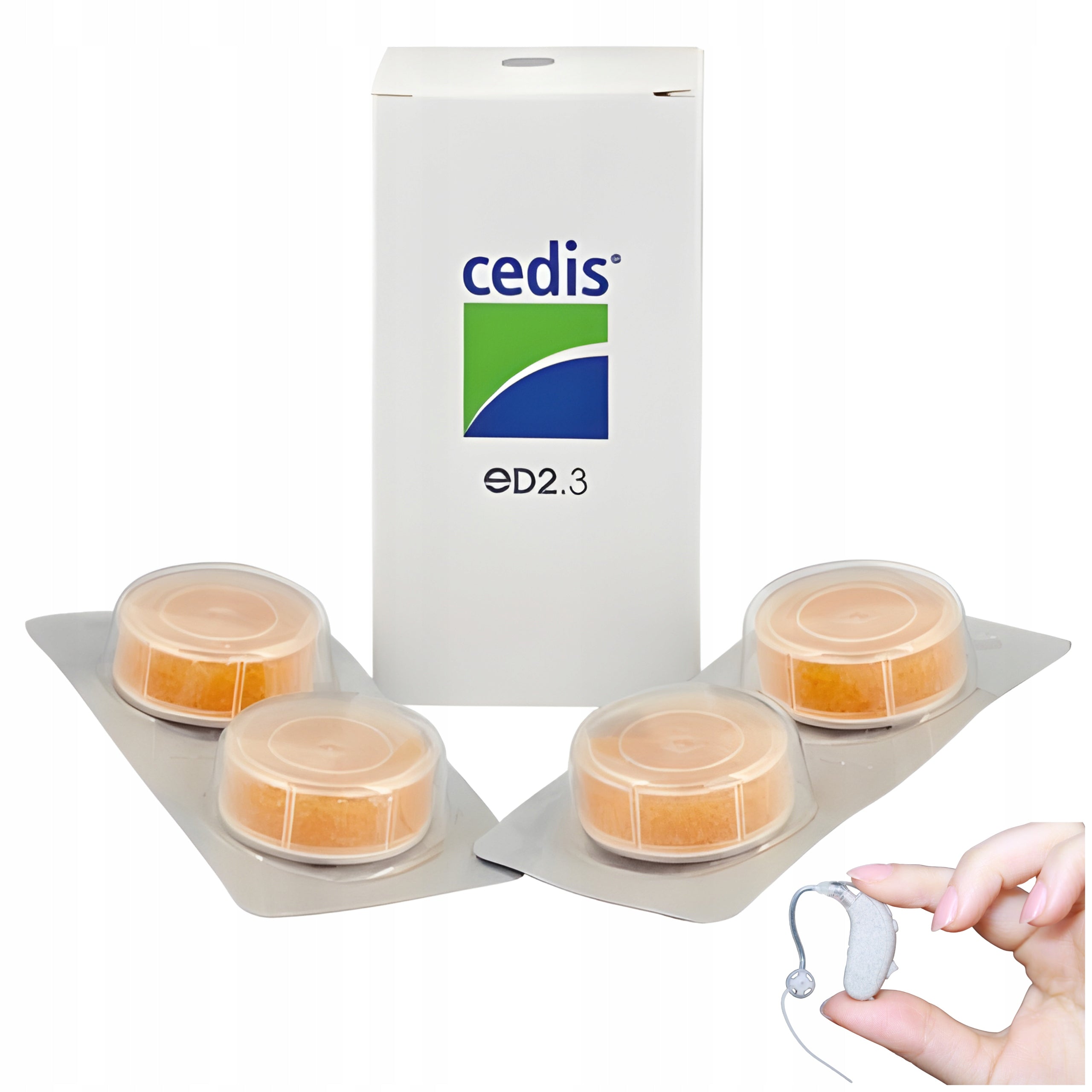 CEDIS eD2.3 Dehumidifying Capsules Set of 4 for Hearing Aids