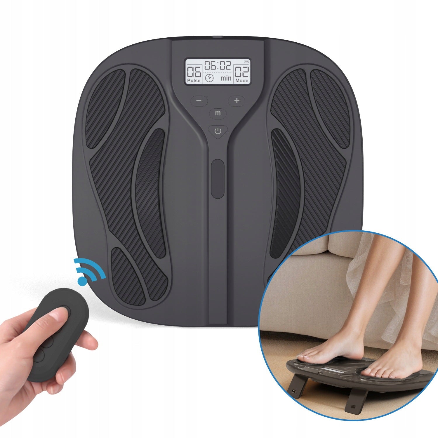 CEEHOOM 3IN1 EMS TENS EPT Foot Massager for Neuropathy Muscle Relaxation
