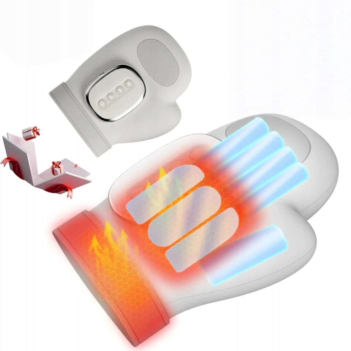 CEEHOOM Hand Massager with Heat and Compression for Wrist Relief