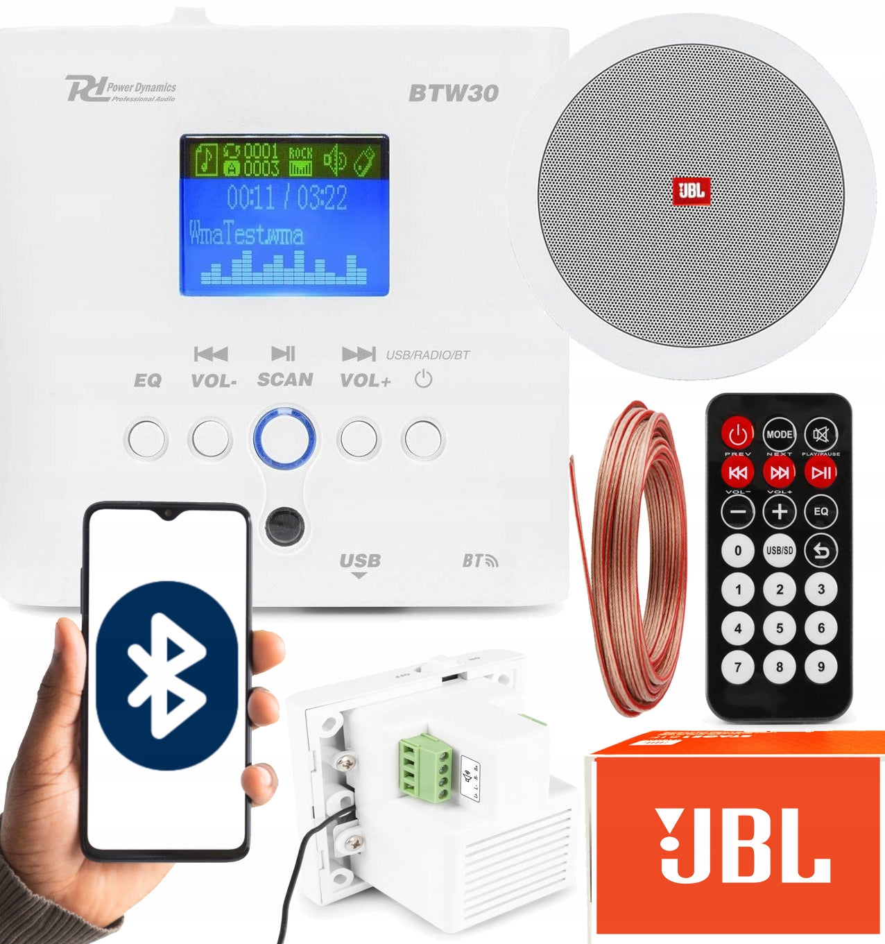 CEILING AUDIO SET SPEAKER JBL BLUETOOTH RADIO