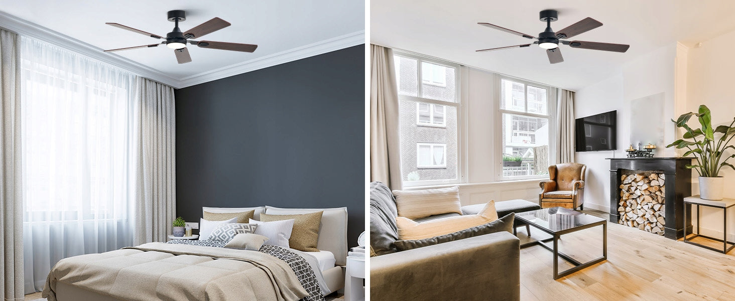 CEILING FAN CEILING LAMP 6 SPEEDS 132CM WITH TIMER + REMOTE CONTROL Manufacturer code CFN1318BW