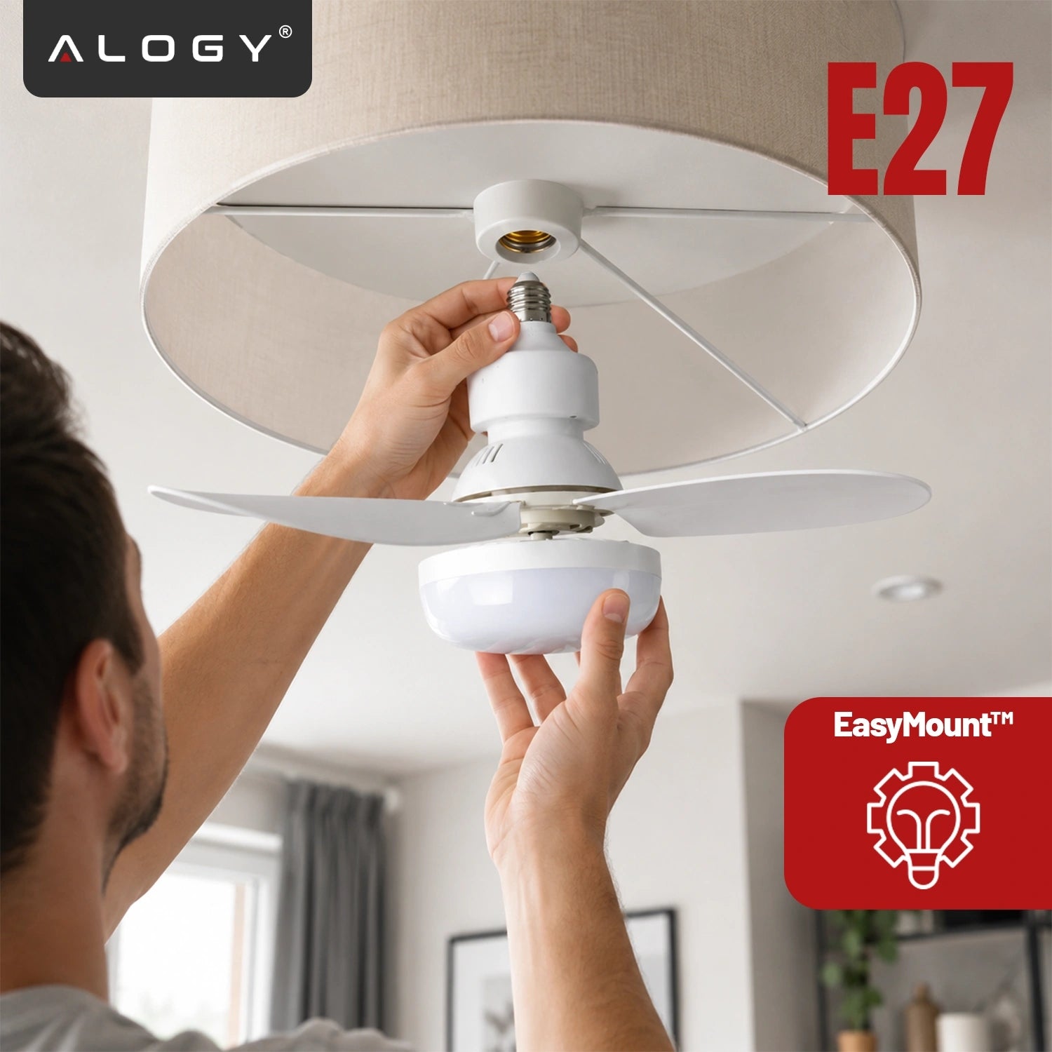 CEILING FAN LAMP WITH REMOTE CONTROL FAN FOR HOME OFFICE QUIET OPERATION TIMER Manufacturer code Lampa z wiatrakiem wentylator sufit