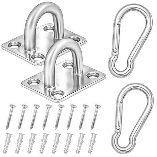 CEILING HOOKS EYELETS M8 STAINLESS STEEL CARABINERS SET Brand no brand