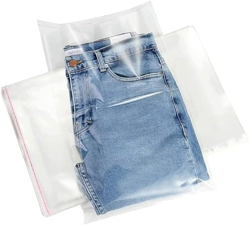 CELLOPHANE CLEAR SELF ADHESIVE GIFT WRAPPING BAGS 100 PCS Brand no brand