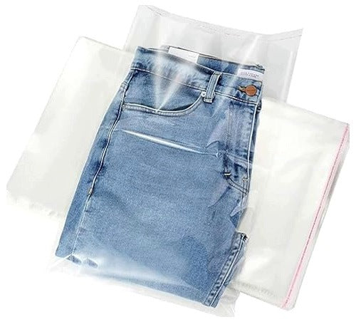 CELLOPHANE CLEAR SELF ADHESIVE GIFT WRAPPING BAGS 100 PCS