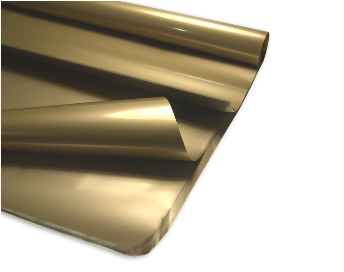 CELLOPHANE FOIL for gift wrapping WEDDING CHRISTMAS WEDDING GOLDEN 100x70cm